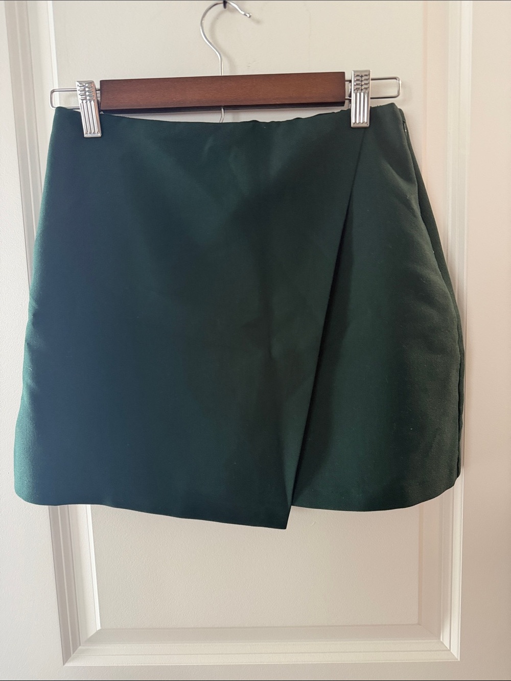 Abercrombie & Fitch Dark Green Wrap Mini Skort